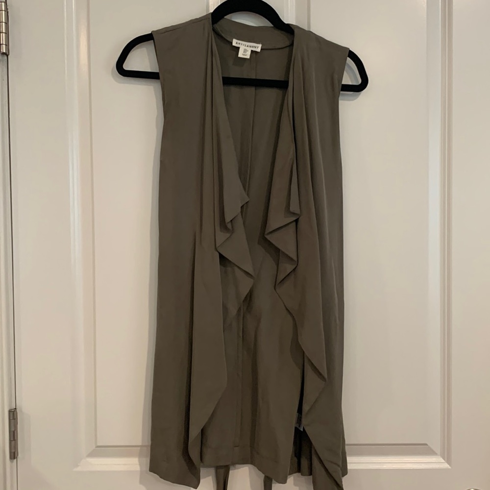 Olive green vest